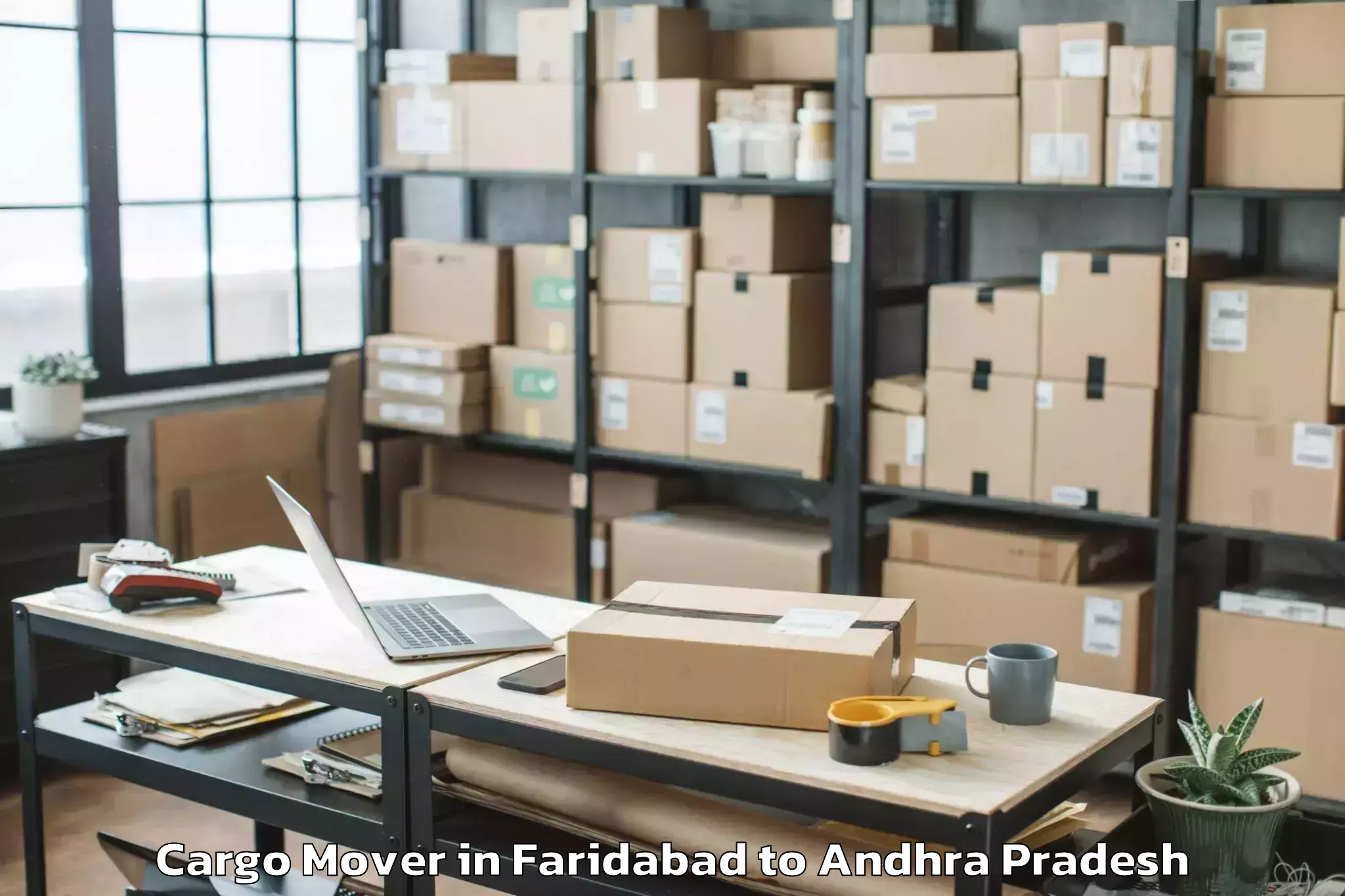 Trusted Faridabad to Racherla Cargo Mover